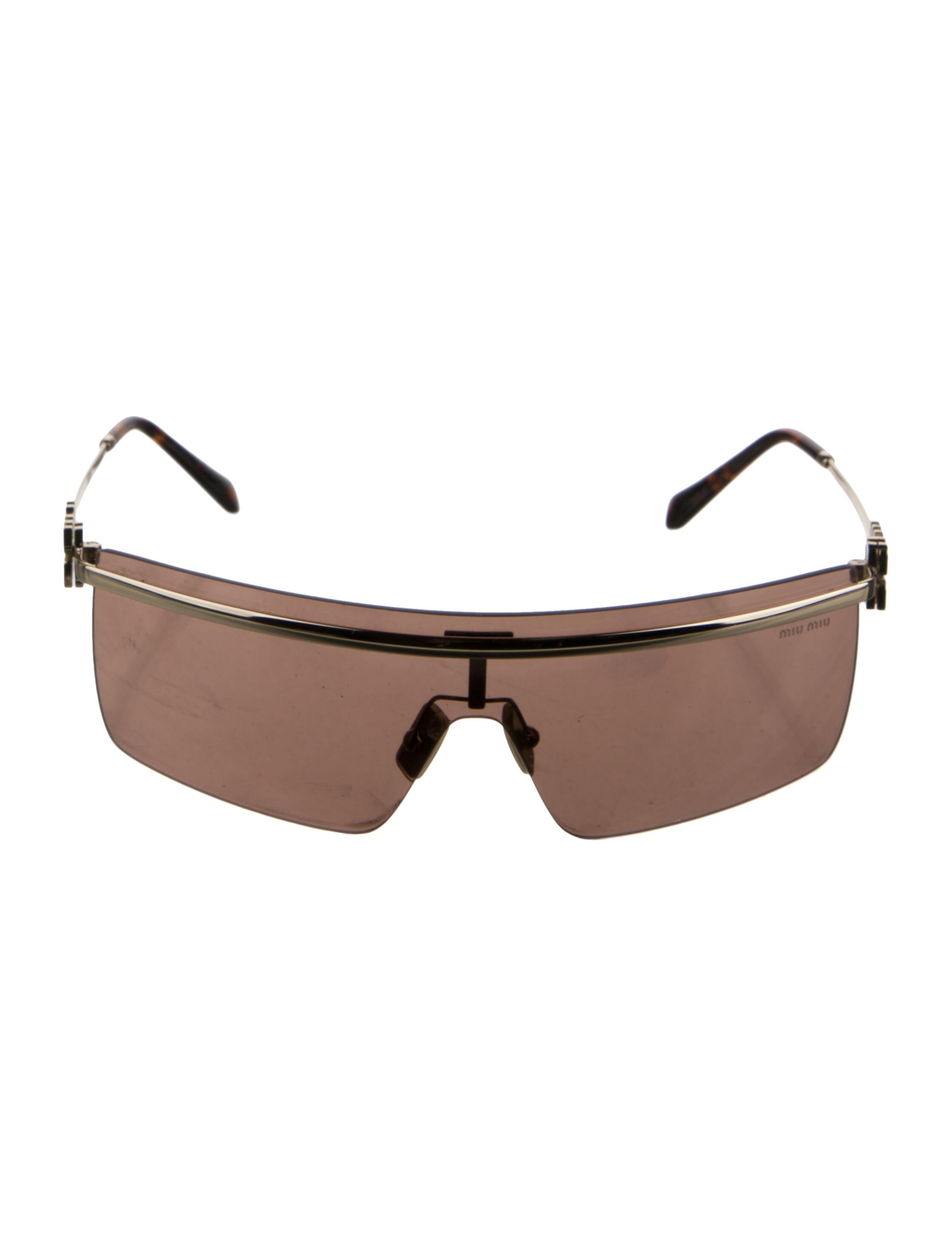 Miu Miu Shield Mirrored Sunglasses